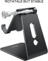 OMOTON Adjustable Cell Phone Stand, C2 Aluminum Desktop Phone Holder Dock Compatible with iPhone 11 Pro Max Xs XR 8 Plus 7 6, Samsung Galaxy, Goog...